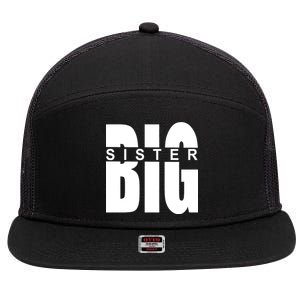 Big Sister Logo 7 Panel Mesh Trucker Snapback Hat