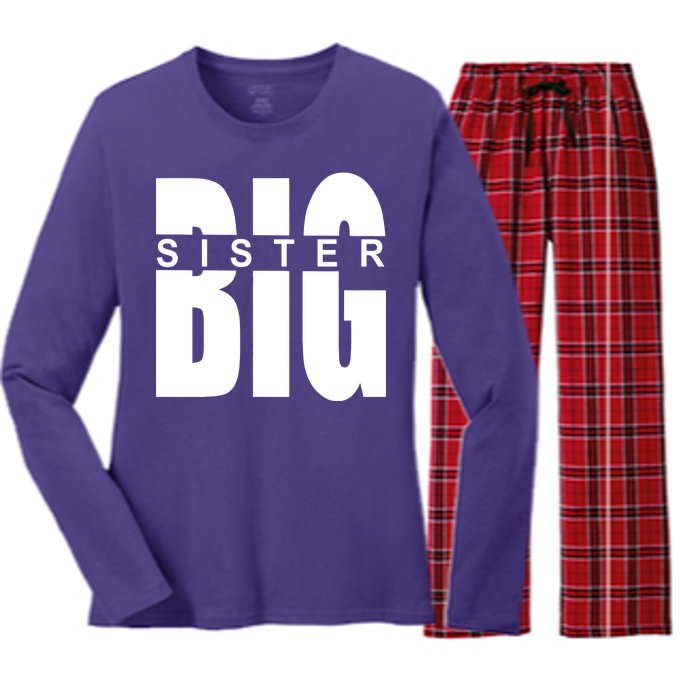 Big Sister Logo Women's Long Sleeve Flannel Pajama Set 