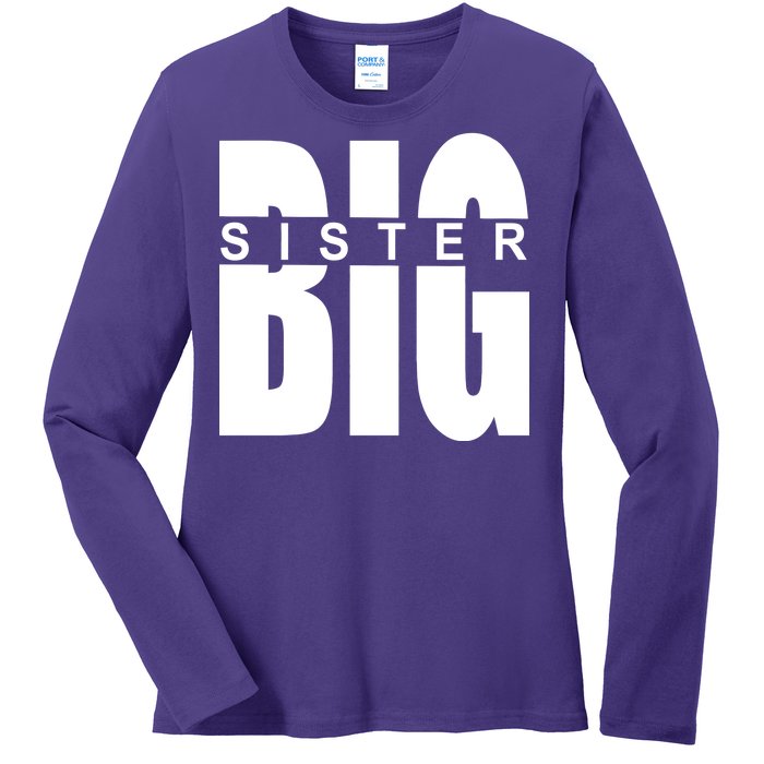 Big Sister Logo Ladies Long Sleeve Shirt