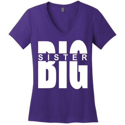 Big Sister Logo Women's V-Neck T-Shirt