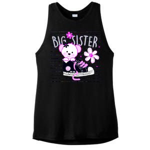 Big Sister Teddy Bear Ladies PosiCharge Tri-Blend Wicking Tank