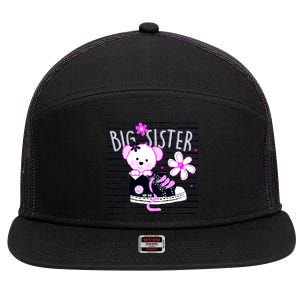 Big Sister Teddy Bear 7 Panel Mesh Trucker Snapback Hat