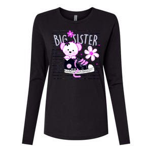 Big Sister Teddy Bear Womens Cotton Relaxed Long Sleeve T-Shirt