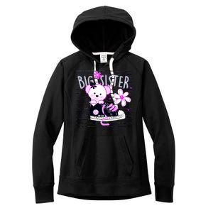 Big Sister Teddy Bear Women's Fleece Hoodie