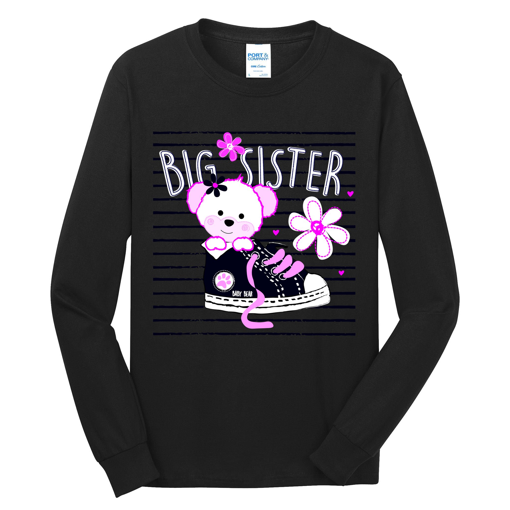 Big Sister Teddy Bear Tall Long Sleeve T-Shirt