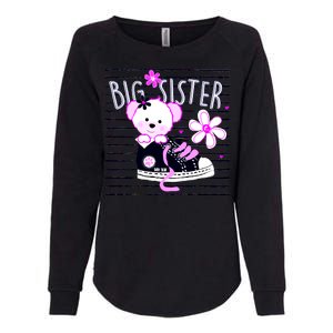 Big Sister Teddy Bear Womens California Wash Sweatshirt