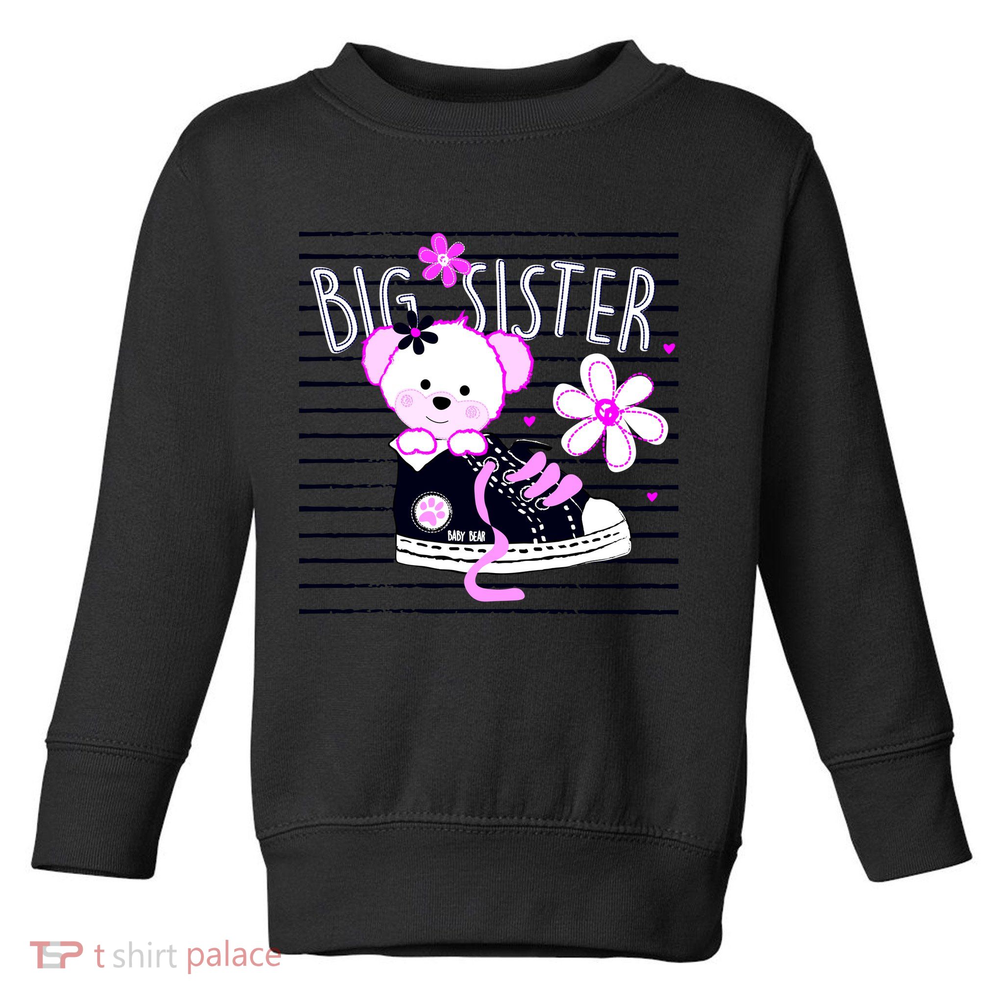 Big Sister Teddy Bear Toddler Sweatshirt