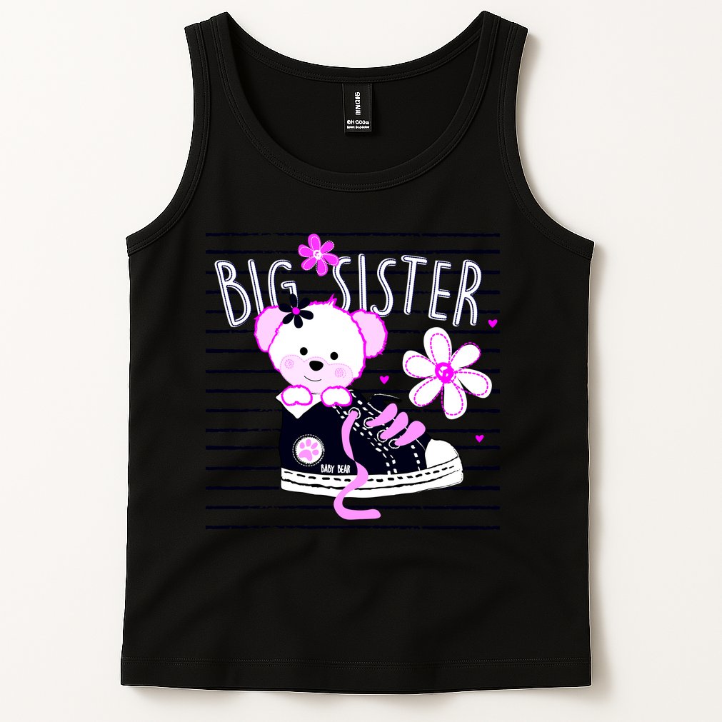 Big Sister Teddy Bear Tank Top