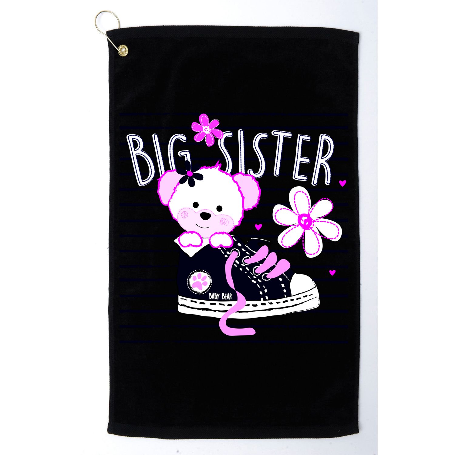 Big Sister Teddy Bear Golf Towel