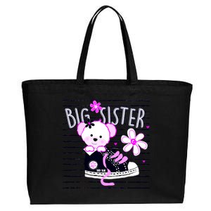 Big Sister Teddy Bear Cotton Canvas Jumbo Tote