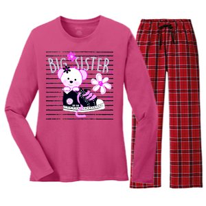 Big Sister Teddy Bear Women's Long Sleeve Flannel Pajama Set 