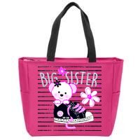 Big Sister Teddy Bear Zip Tote Bag