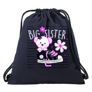 Big Sister Teddy Bear Drawstring Bag