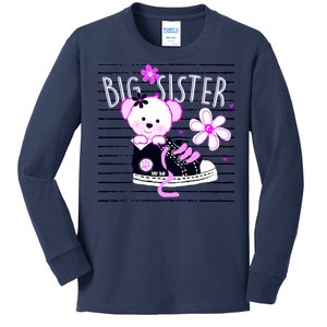 Big Sister Teddy Bear Kids Long Sleeve Shirt