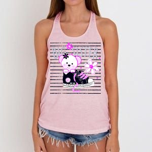 Big Sister Teddy Bear Women's Knotted Racerback Tank