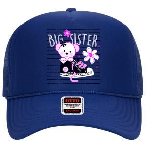 Big Sister Teddy Bear High Crown Mesh Back Trucker Hat