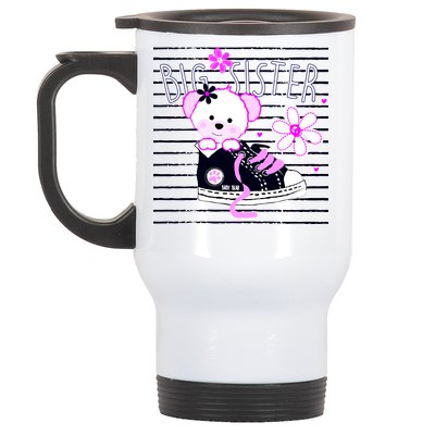 Big Sister Teddy Bear Stainless Steel Travel Mug