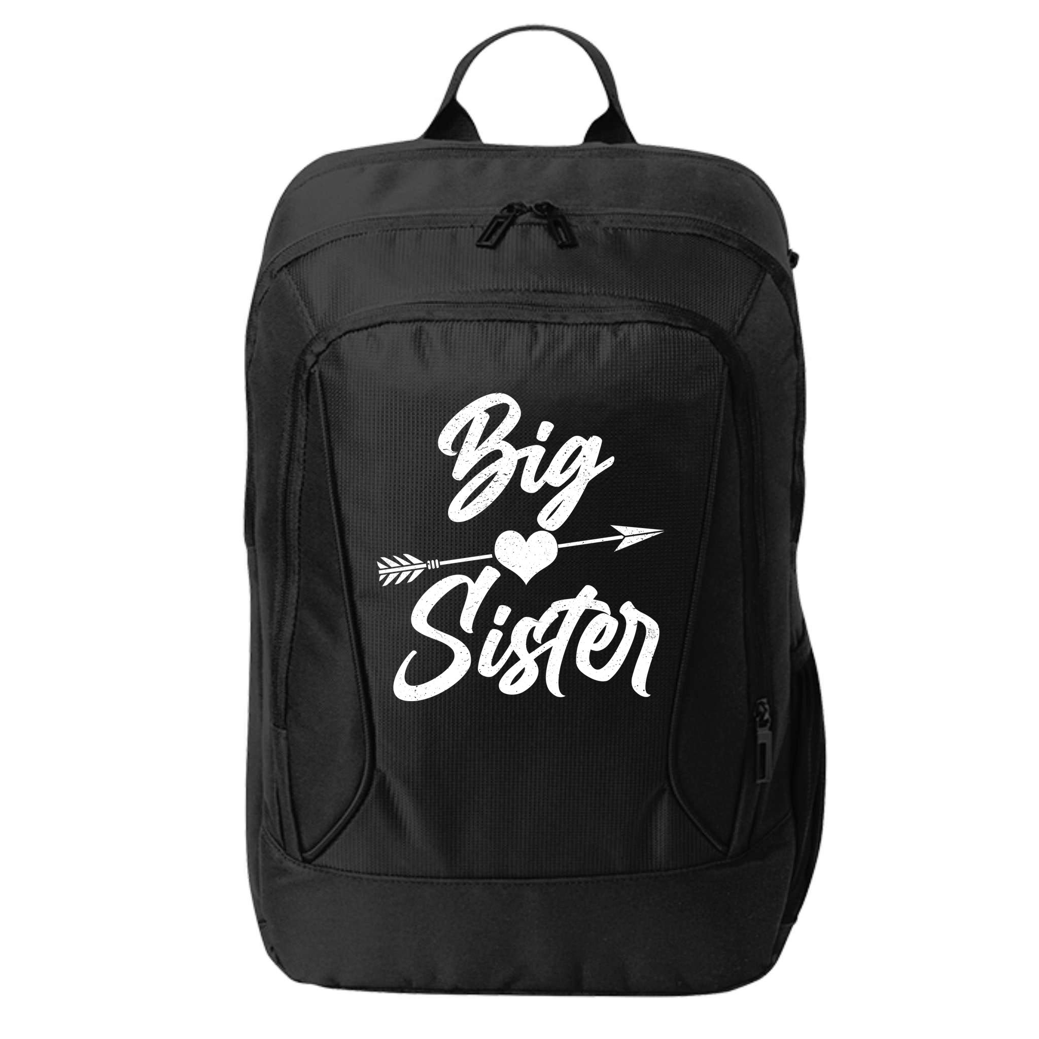 Big Sister Vintage Heart Arrow City Backpack