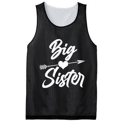 Big Sister Vintage Heart Arrow Mesh Reversible Basketball Jersey Tank