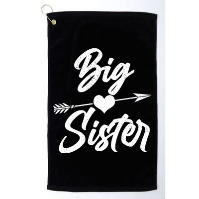 Big Sister Vintage Heart Arrow Golf Towel