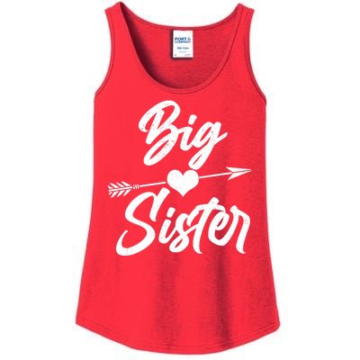 Big Sister Vintage Heart Arrow Ladies Essential Tank