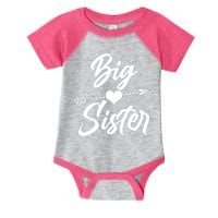 Big Sister Vintage Heart Arrow Infant Baby Jersey Bodysuit