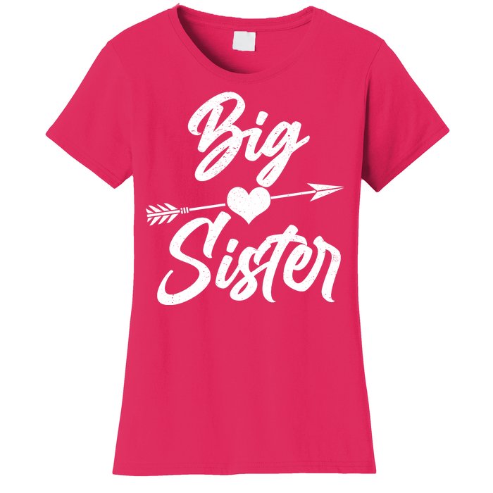 Big Sister Vintage Heart Arrow Women's T-Shirt