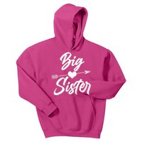 Big Sister Vintage Heart Arrow Kids Hoodie