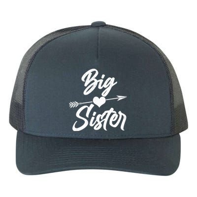 Big Sister Vintage Heart Arrow Yupoong Adult 5-Panel Trucker Hat