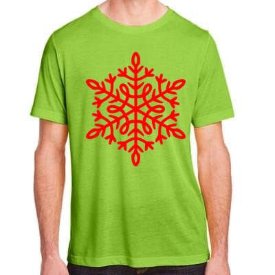 Big Snowflakes Christmas Adult ChromaSoft Performance T-Shirt