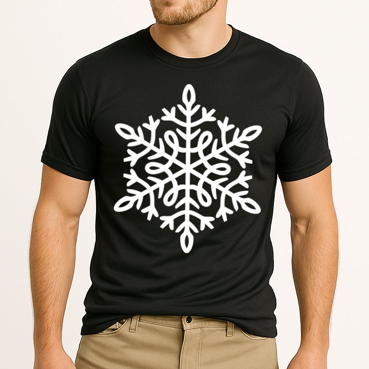 Big Snowflakes Christmas Performance Shirt