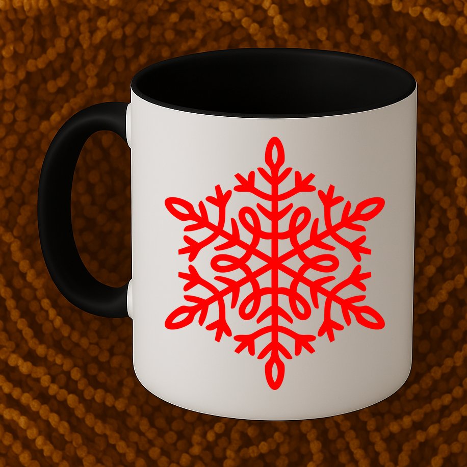 Big Snowflakes Christmas Mug