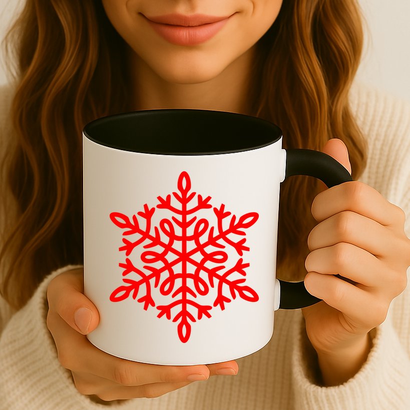 Big Snowflakes Christmas Mug
