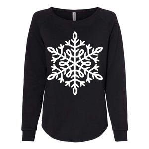 Big Snowflakes Christmas Womens California Wash Sweatshirt