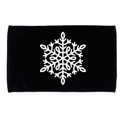 Big Snowflakes Christmas Microfiber Hand Towel