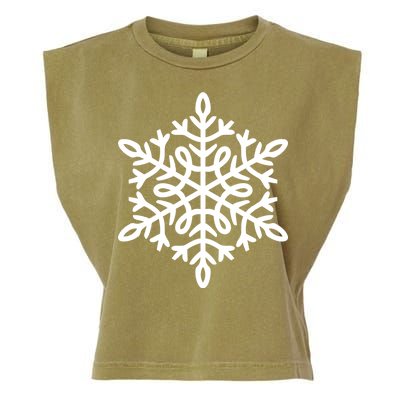 Big Snowflakes Christmas Garment-Dyed Women's Muscle Tee