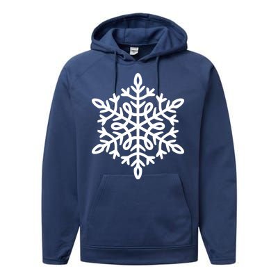 Big Snowflakes Christmas Performance Fleece Hoodie