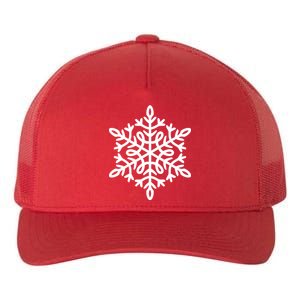 Big Snowflakes Christmas Yupoong Adult 5-Panel Trucker Hat