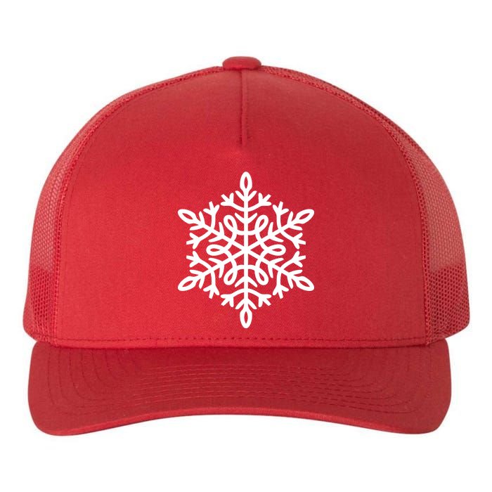 Big Snowflakes Christmas Yupoong Adult 5-Panel Trucker Hat