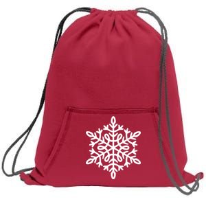 Big Snowflakes Christmas Sweatshirt Cinch Pack Bag