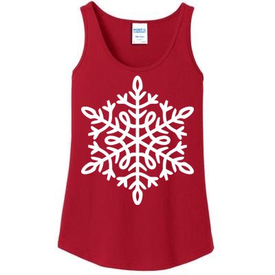 Big Snowflakes Christmas Ladies Essential Tank