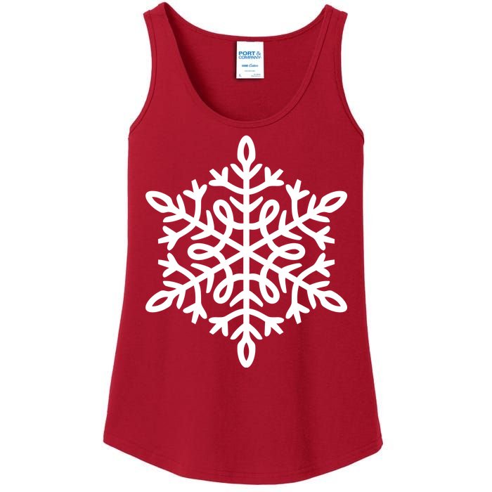 Big Snowflakes Christmas Ladies Essential Tank