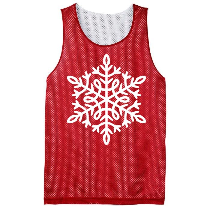 Big Snowflakes Christmas Mesh Reversible Basketball Jersey Tank