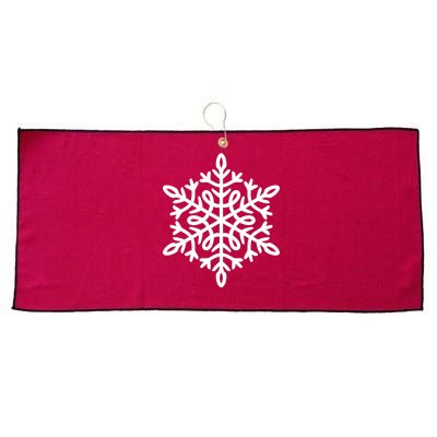 Big Snowflakes Christmas Large Microfiber Waffle Golf Towel