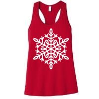 Big Snowflakes Christmas Women's Racerback Tank