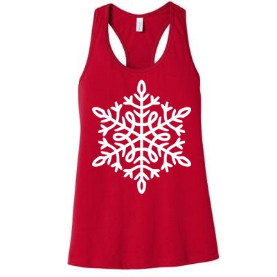 Big Snowflakes Christmas Women's Racerback Tank