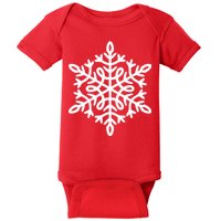 Big Snowflakes Christmas Baby Bodysuit