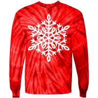 Big Snowflakes Christmas Tie-Dye Long Sleeve Shirt