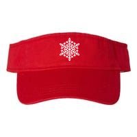 Big Snowflakes Christmas Valucap Bio-Washed Visor