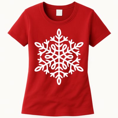 Big Snowflakes Christmas Womens T-Shirt